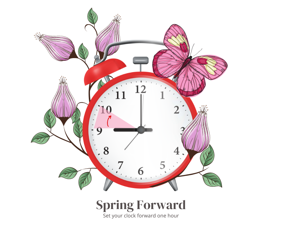 Don’t forget the clocks go forward this weekend!!!